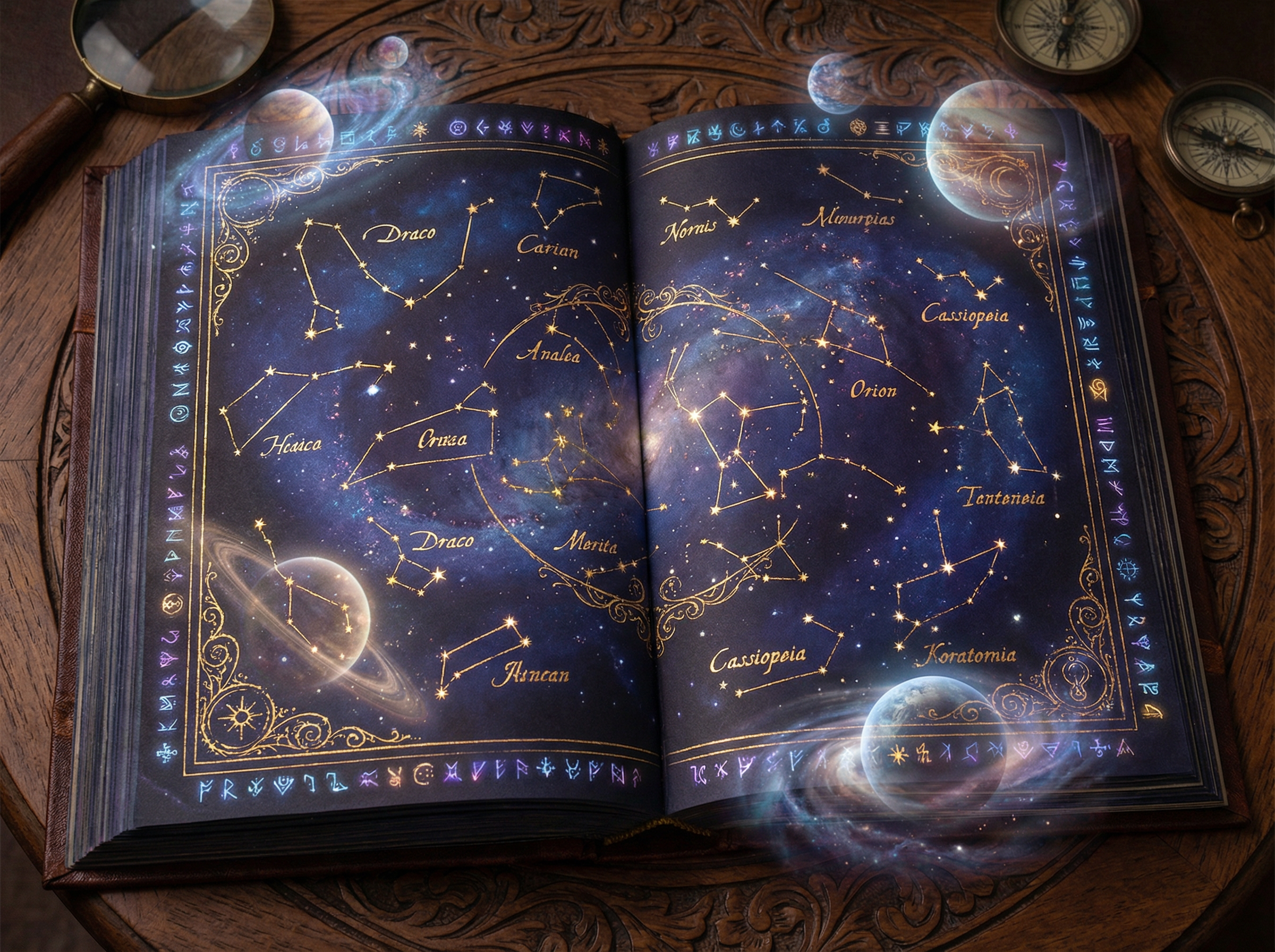 The Atlas — a mystical map of twenty constellations